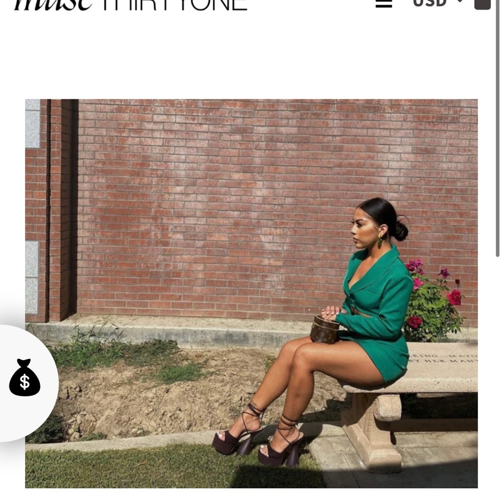 Seeing Green Blazer Dress